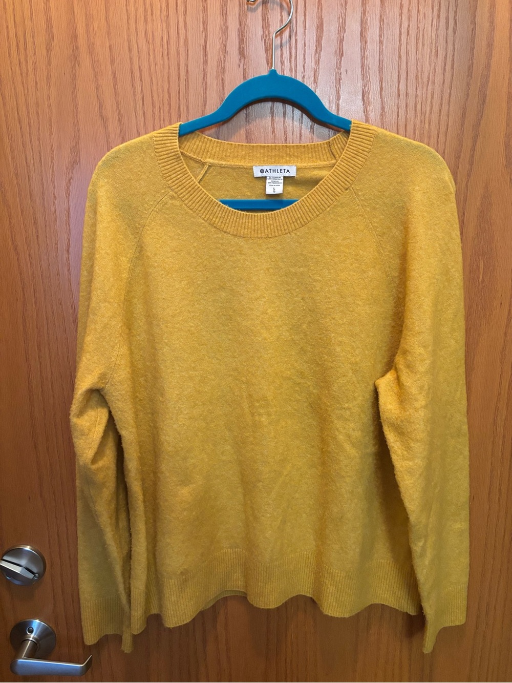 Athleta Mustard Yellow Cozy Fall Sweater
